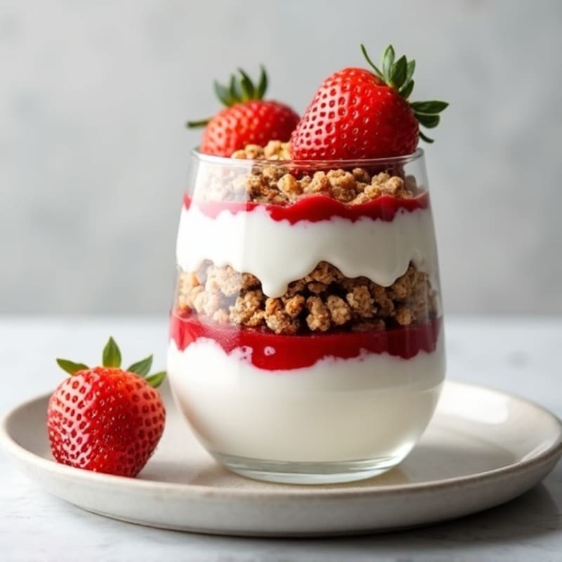 Greek Yogurt Protein Parfait with Seed Bar Crumble