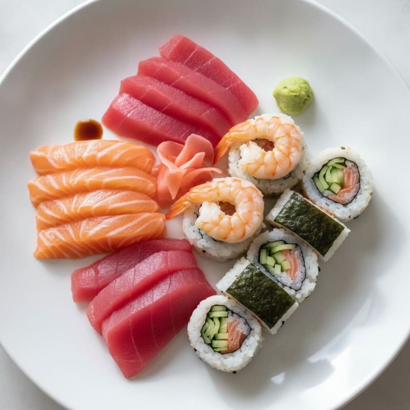 Assorted Sushi and Sashimi Platter