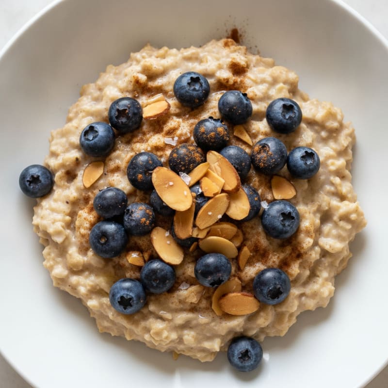 Berry-Almond Protein Oatmeal Bowl