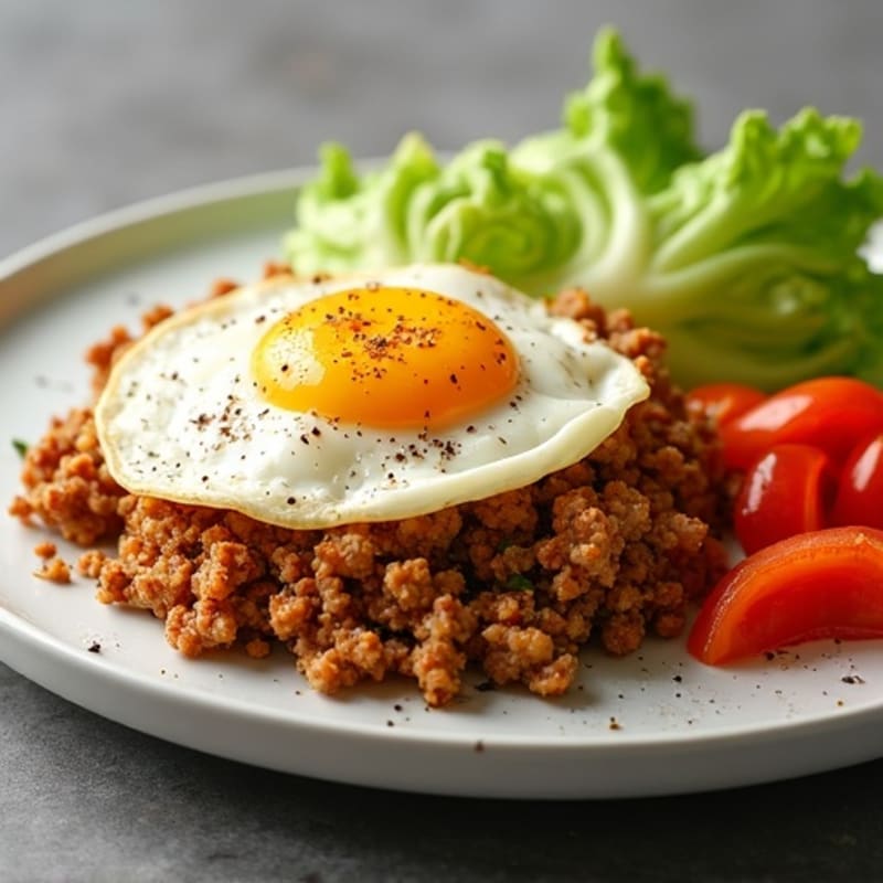 Crispy Ground Turkey with Sautéed Cabbage