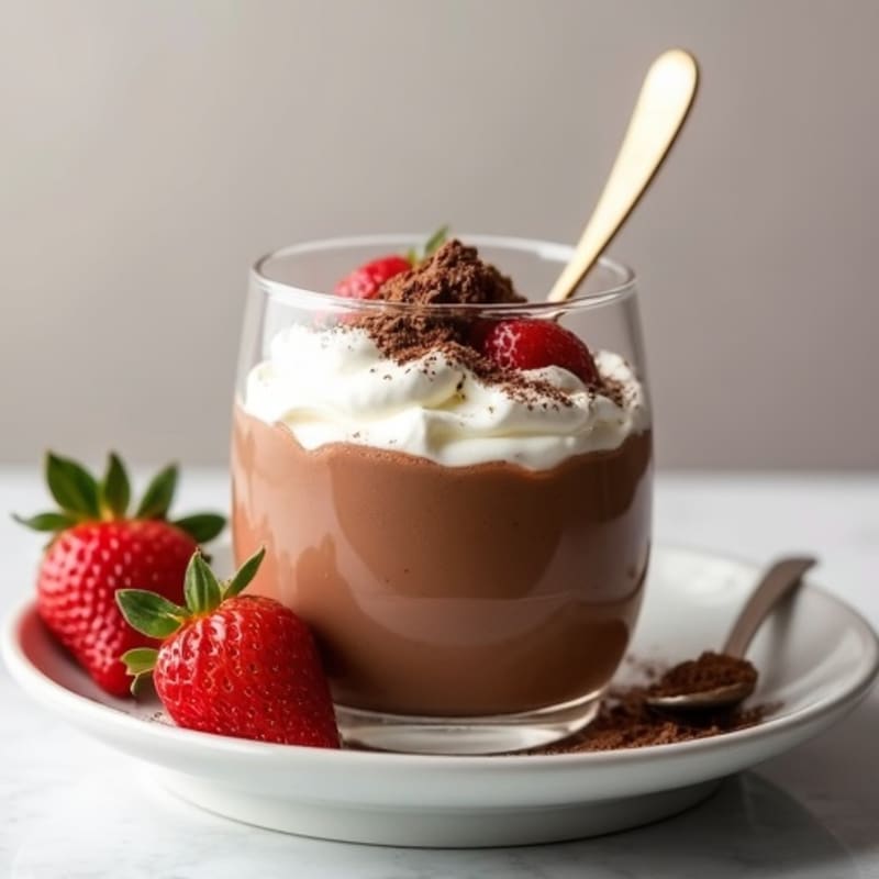 Silky Chocolate Protein Mousse with Greek Yogurt