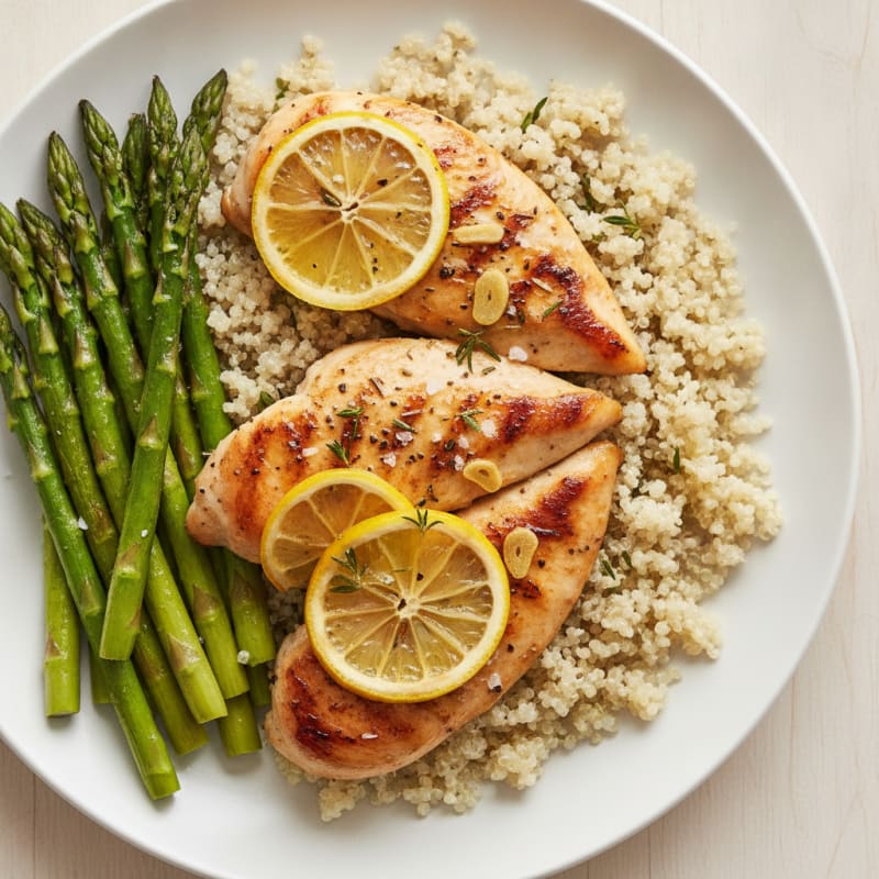 Lemon Herb Chicken with Roasted Asparagus