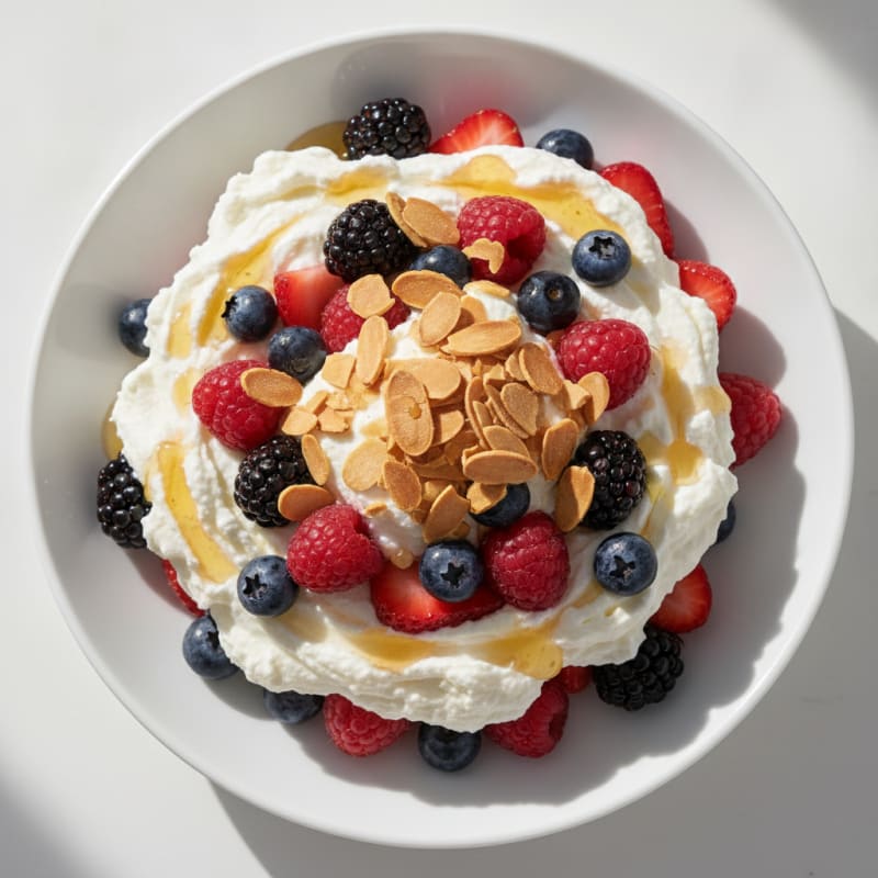 Creamy Greek Yogurt Protein Parfait with Mixed Berries