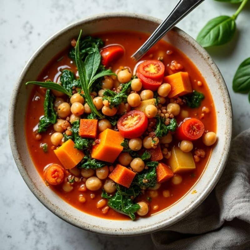 Hearty Spiced Lentil and Vegetable Stew