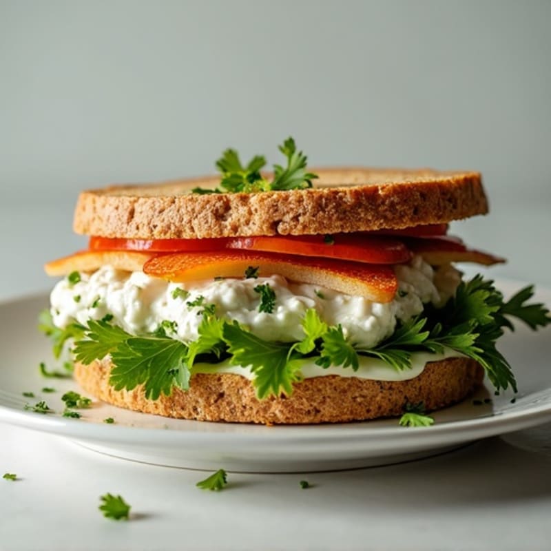 Herb-Roasted Chicken and Greek Yogurt Salad Sandwich