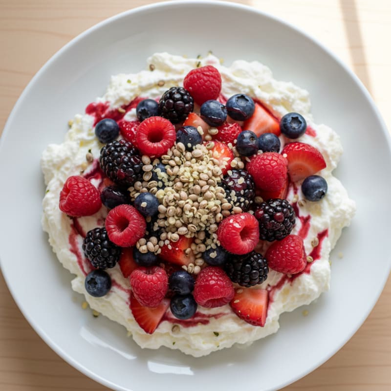 Creamy Greek Yogurt Protein Bowl with Mixed Berries