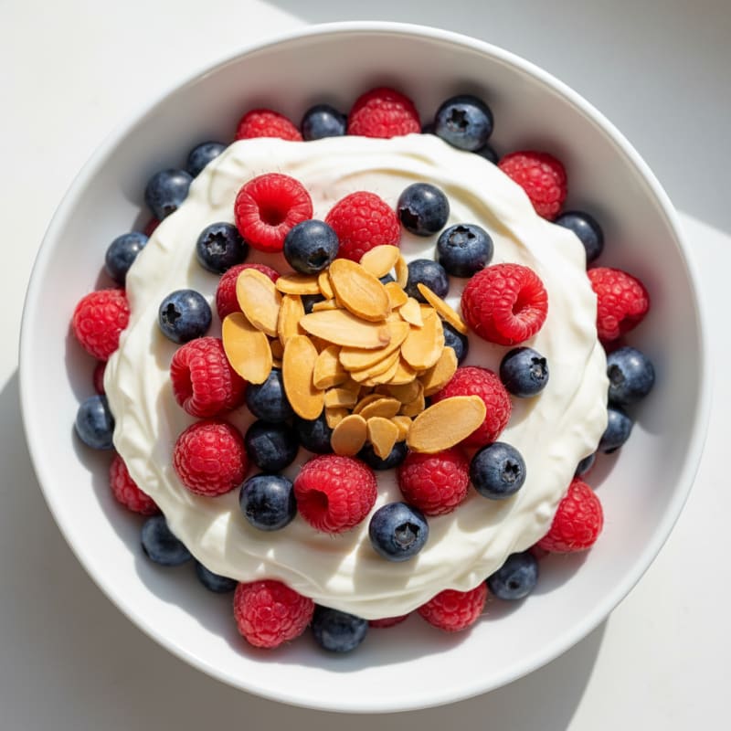 Greek Yogurt Protein Parfait with Berries