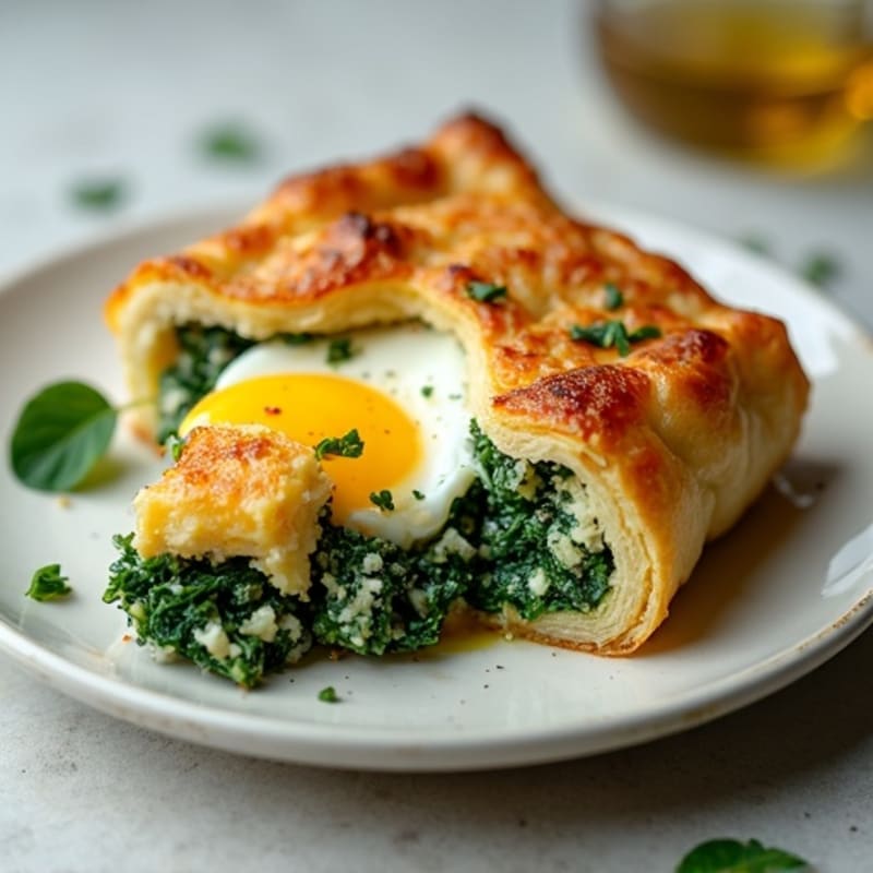 Crispy Spinach Feta Phyllo Pie