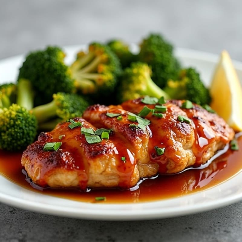 Sticky Teriyaki Chicken with Roasted Broccoli