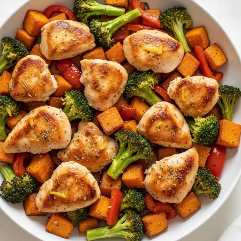 Sheet Pan Lemon Herb Chicken and Veggies