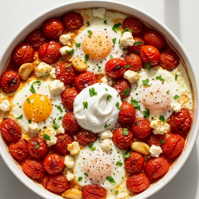 Baked Eggs with Roasted Tomatoes