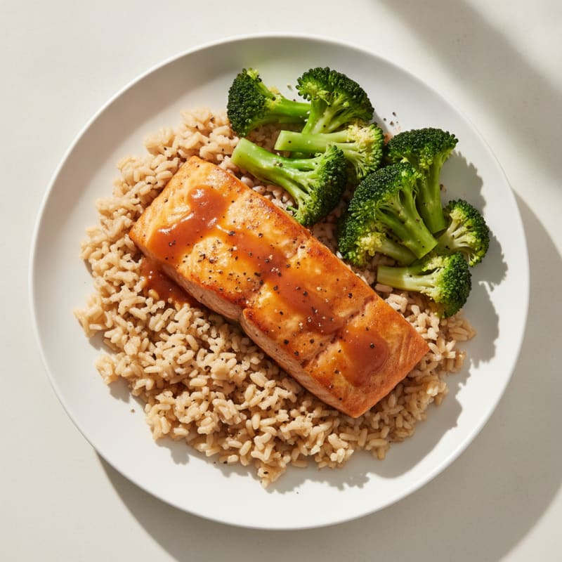 Pan-Seared Teriyaki Glazed Salmon