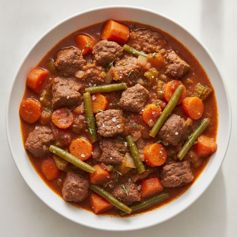 Hearty Beef and Vegetable Protein Stew