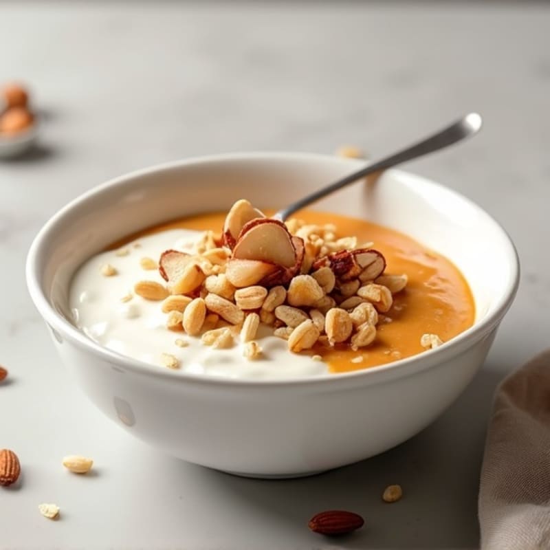 Creamy Vanilla-Almond Protein Yogurt Bowl