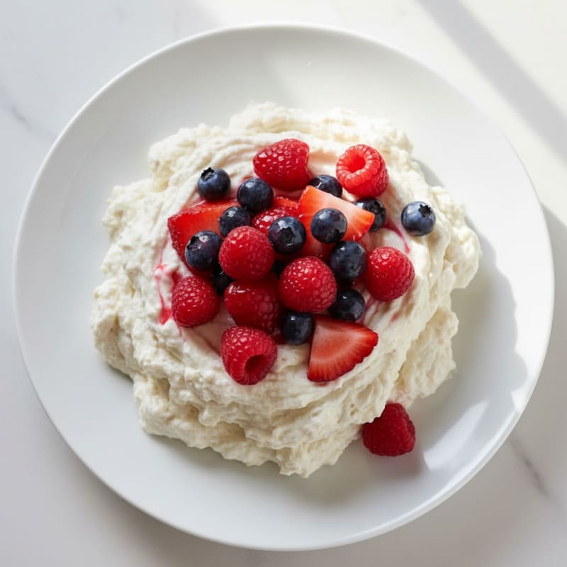 Greek Yogurt Protein Mousse with Berries
