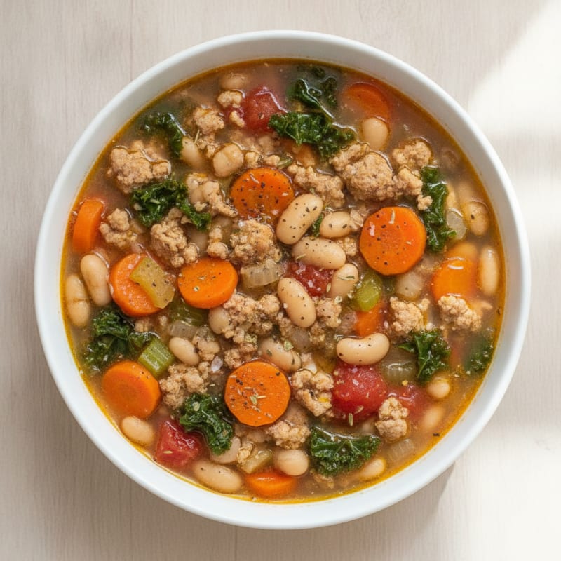 Hearty Slow-Cooker Vegetable Soup