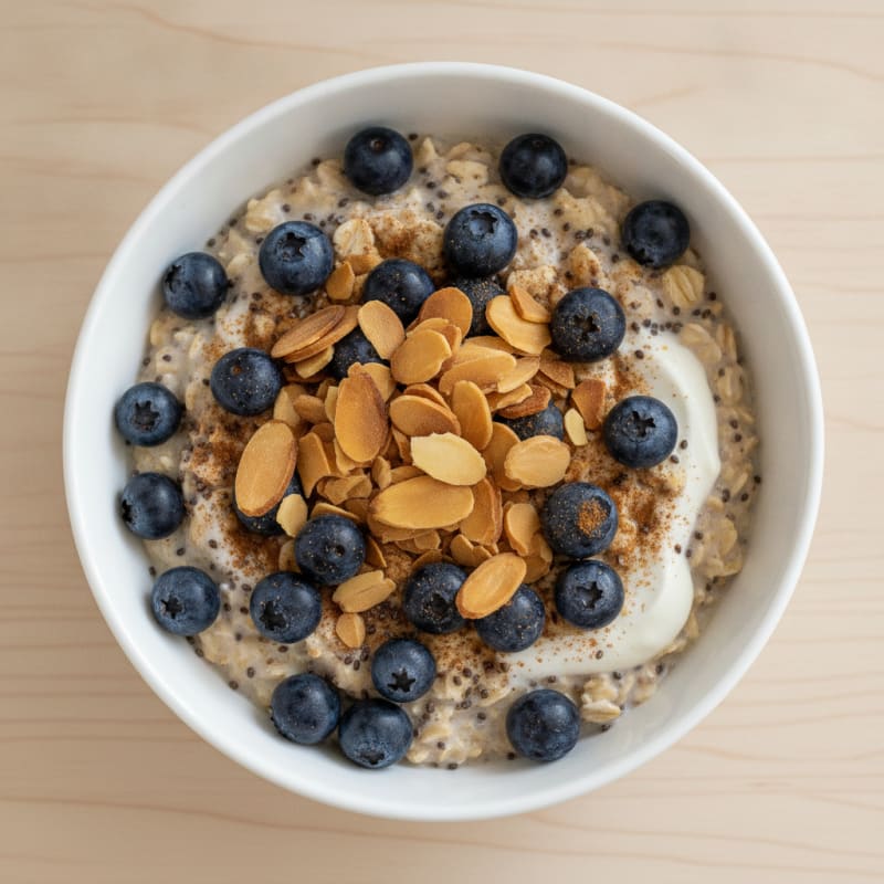 Blueberry Almond Overnight Oats