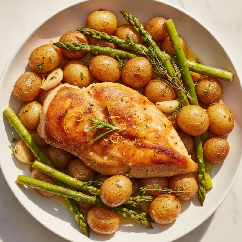 Lemon-Herb Roasted Chicken and Potatoes