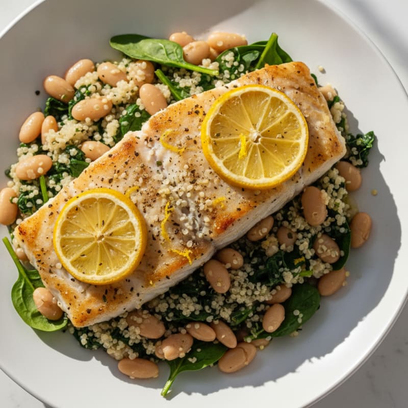 Baked Cod with Lemon and Herbs