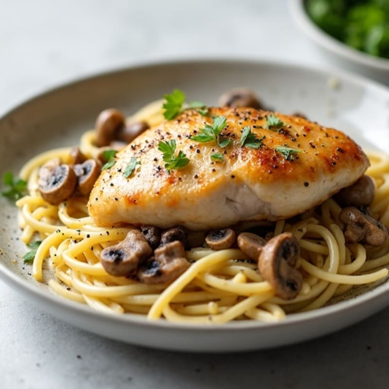 Creamy Garlic Butter Mushroom Chicken