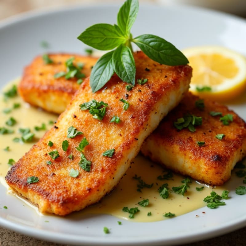 Crispy Blackened Catfish with Fresh Herbs