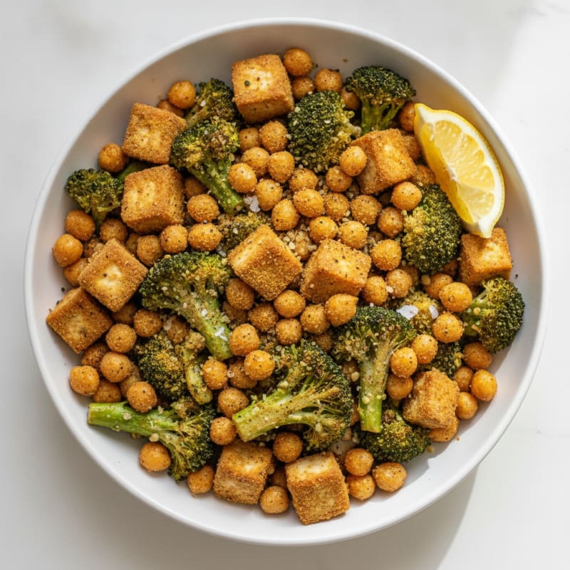 Roasted Vegetable and Chickpea Bowl