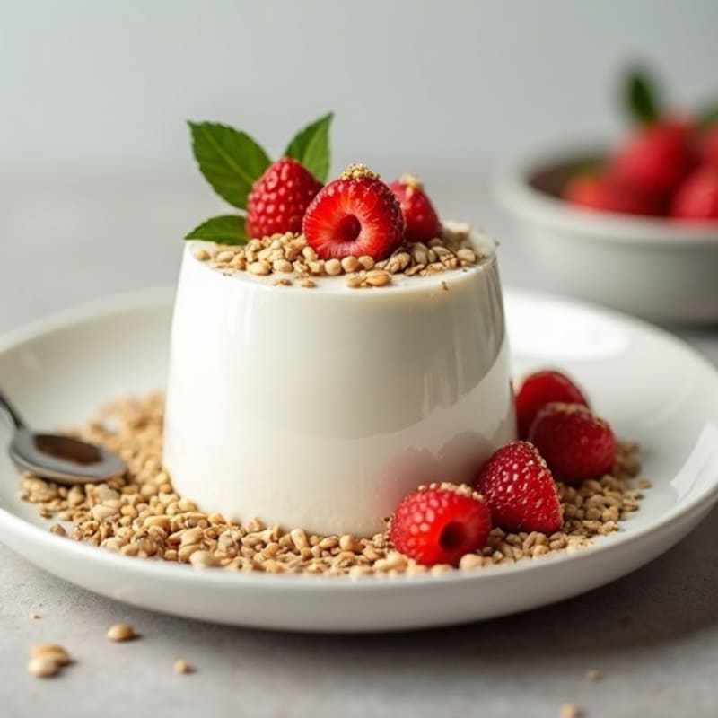 Creamy Greek Yogurt Protein Mousse with Mixed Seeds