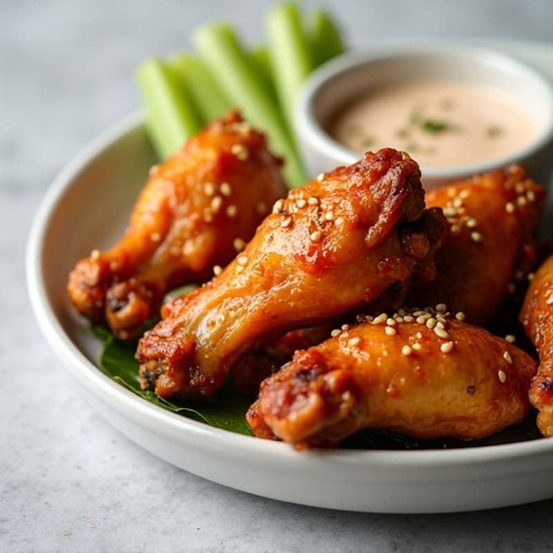 Crispy Baked Honey Garlic Chicken Wings