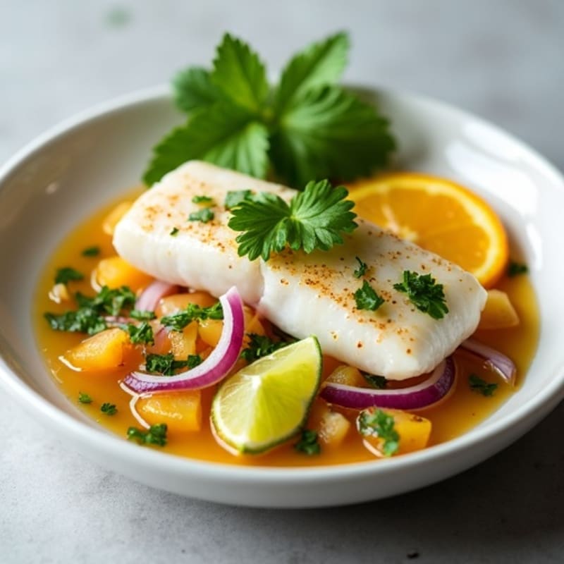 Citrus-Marinated White Fish Ceviche with Fresh Herbs