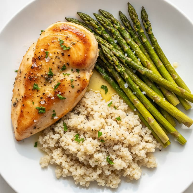 Lemon Herb Chicken with Roasted Asparagus