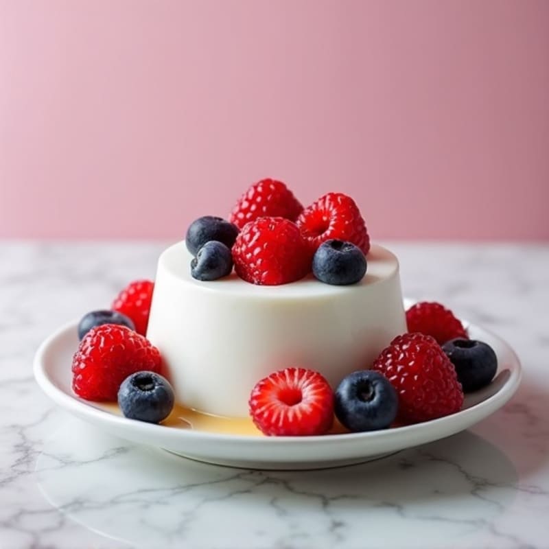Silky Vanilla Protein Yogurt with Mixed Berries