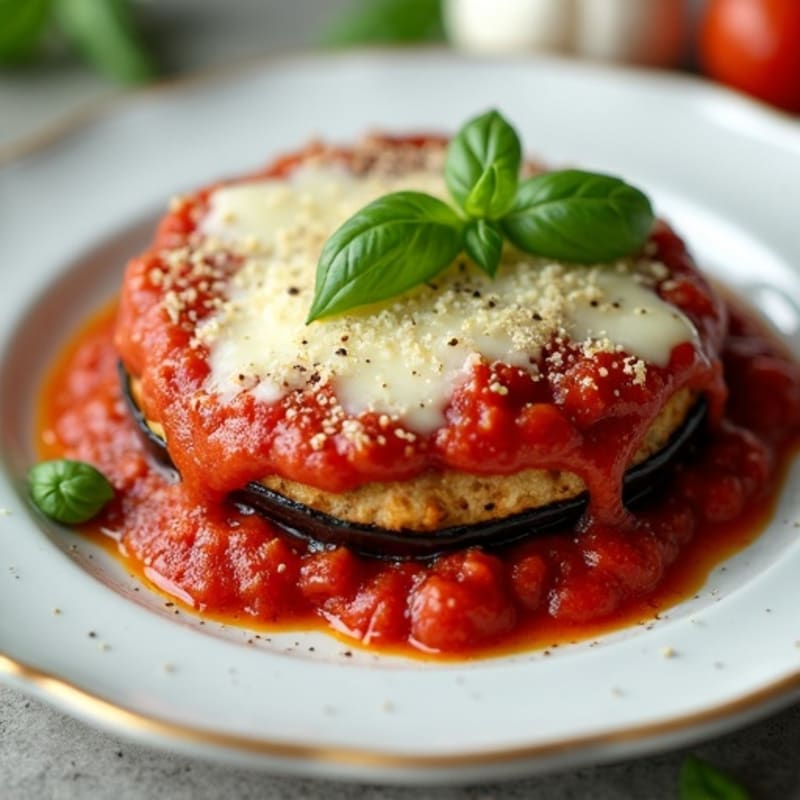 Crispy Baked Eggplant Parmesan with Fresh Herbs