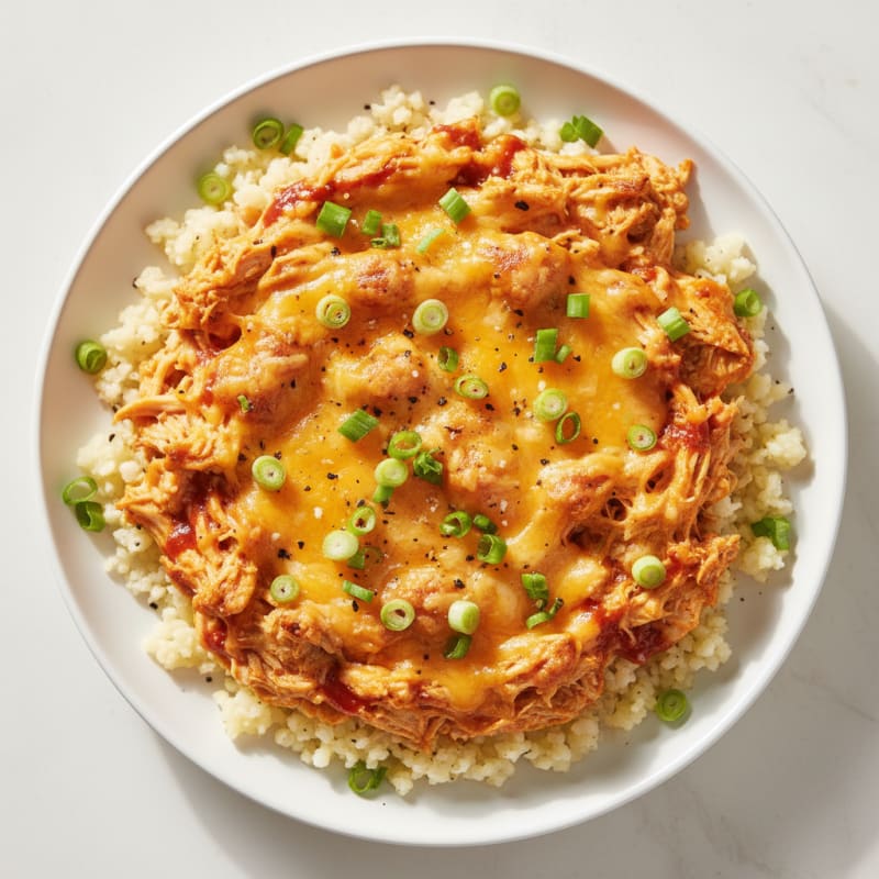 Creamy Buffalo Chicken Dip Bake