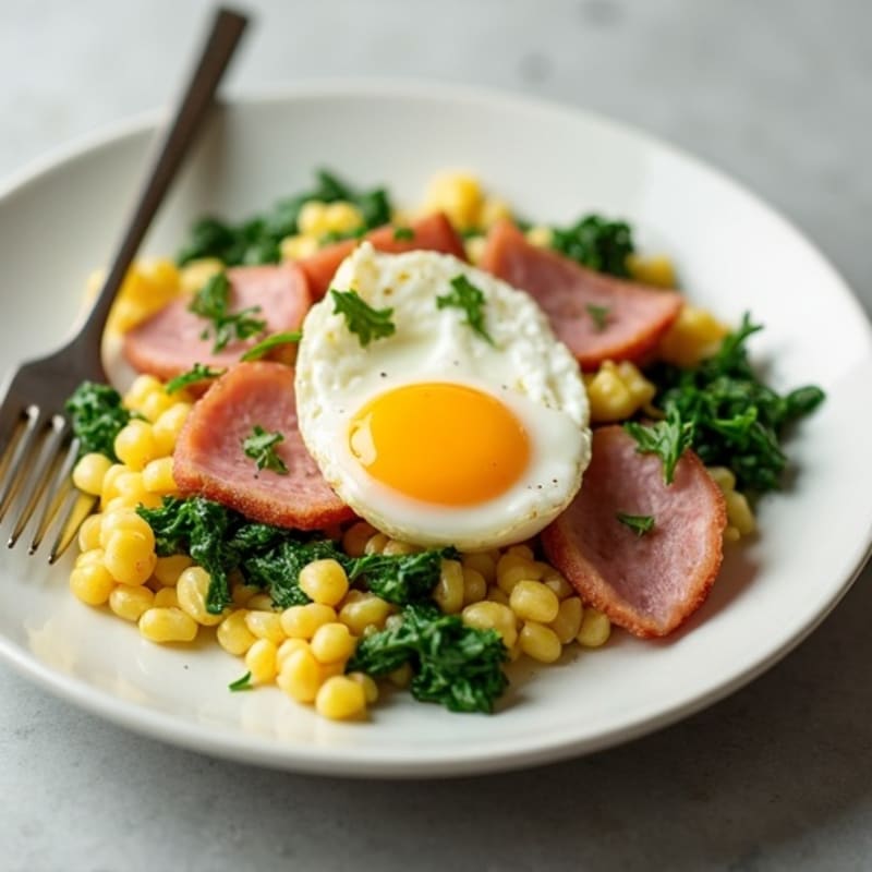 Egg and Ham Veggie Scramble