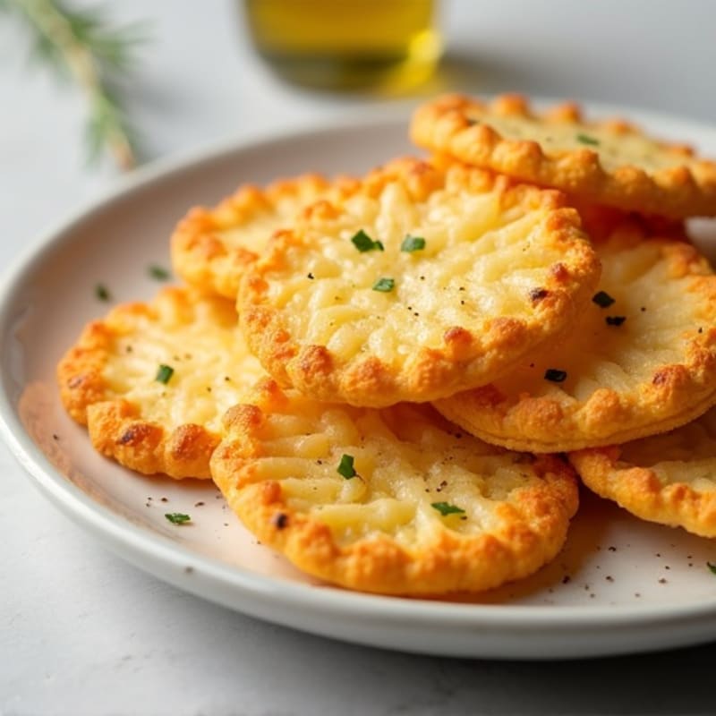 Crispy Baked Parmesan Crisps