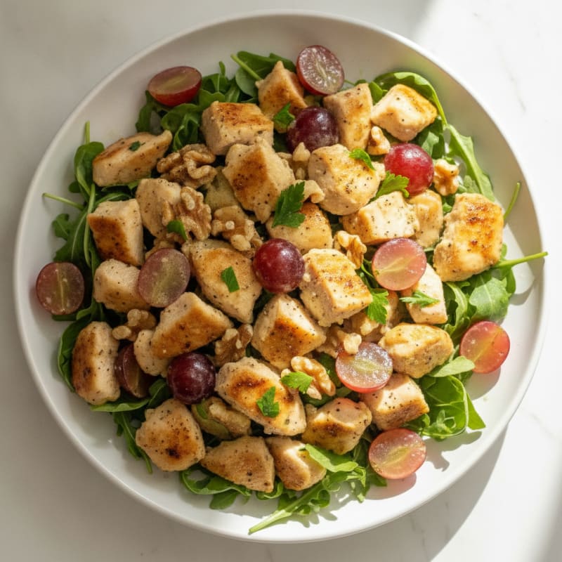 Lemon Herb Chicken Salad with Grapes