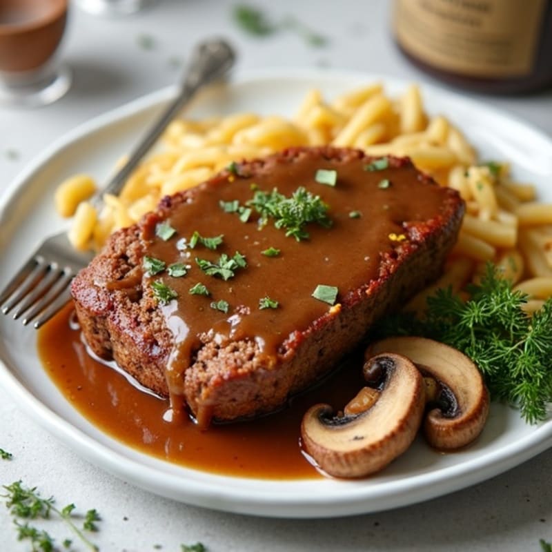 Juicy Lean Meatloaf with Savory Gravy
