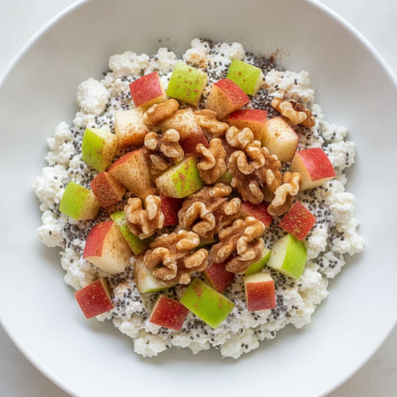 Apple Chia Cottage Cheese Bowl