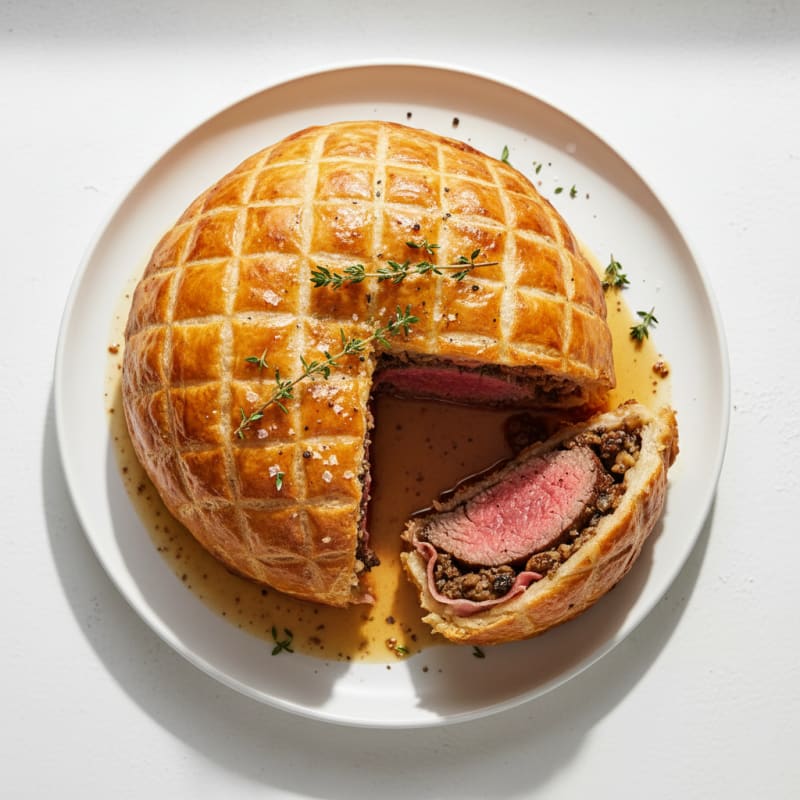 Tender Beef Wellington with Crispy Puff Pastry