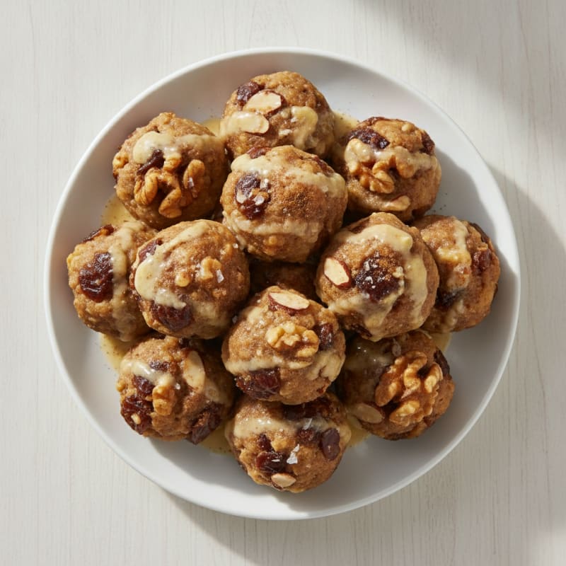 Banana Date Walnut Almond Bites