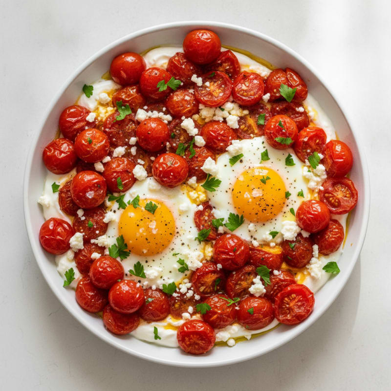 Baked Eggs with Roasted Tomatoes