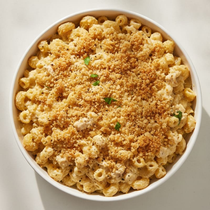 Baked Macaroni and Cheese with Toasted Breadcrumbs
