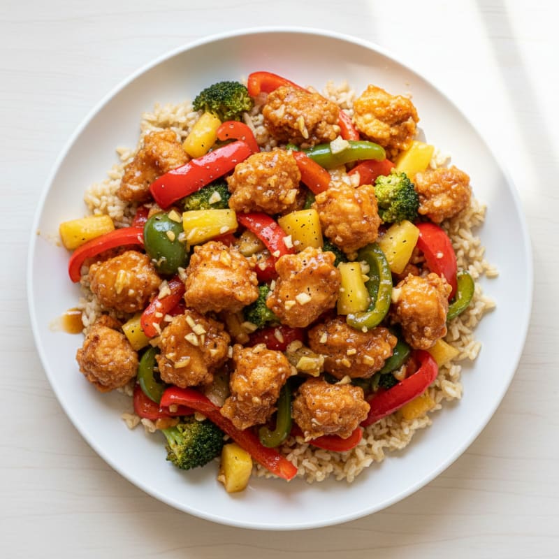 Crispy Sweet and Sour Chicken Stir-Fry