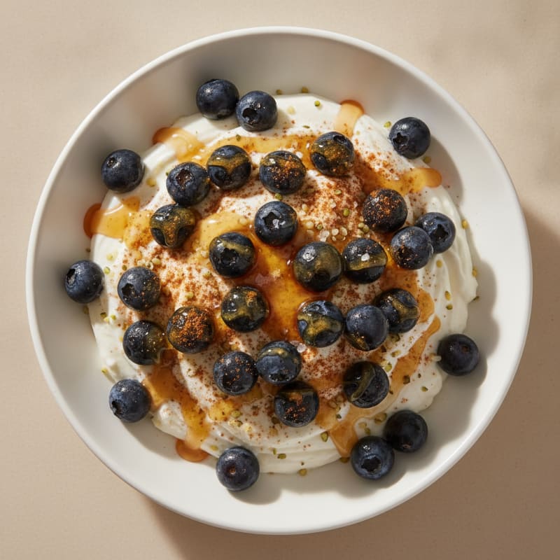 High-Protein Honey Blueberry Yogurt Bowl