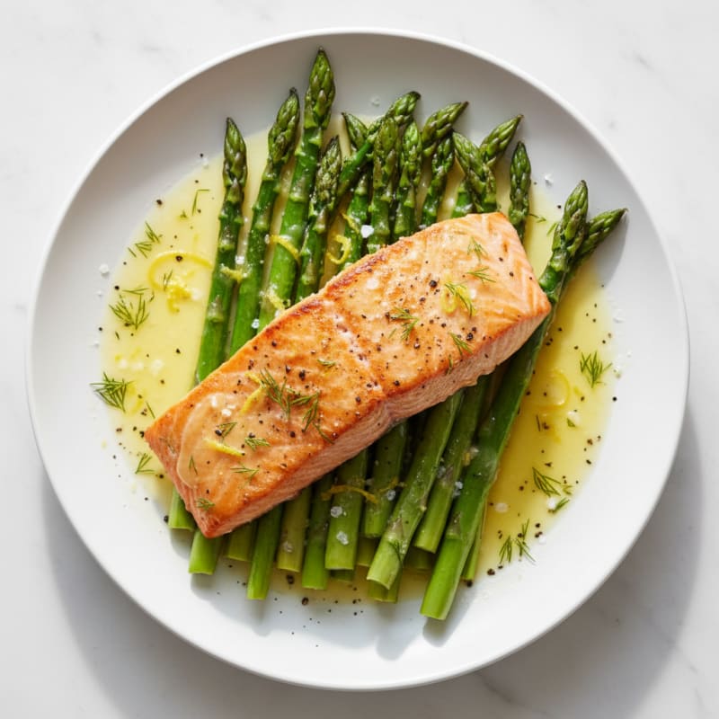 Lemon-Herb Roasted Salmon with Asparagus