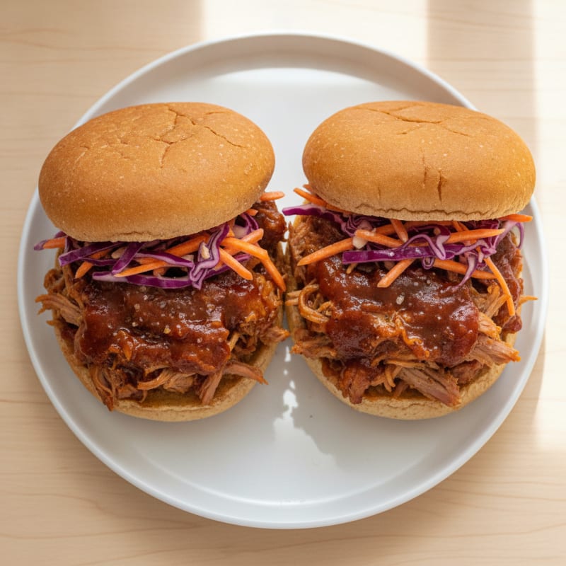 Slow-Cooked BBQ Pulled Pork Sandwiches