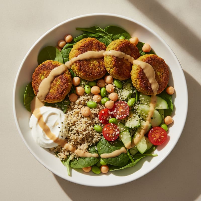 Falafel Bowl with Lemon-Tahini Drizzle