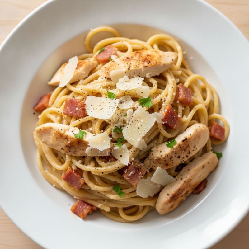 Classic Carbonara with Pancetta and Egg