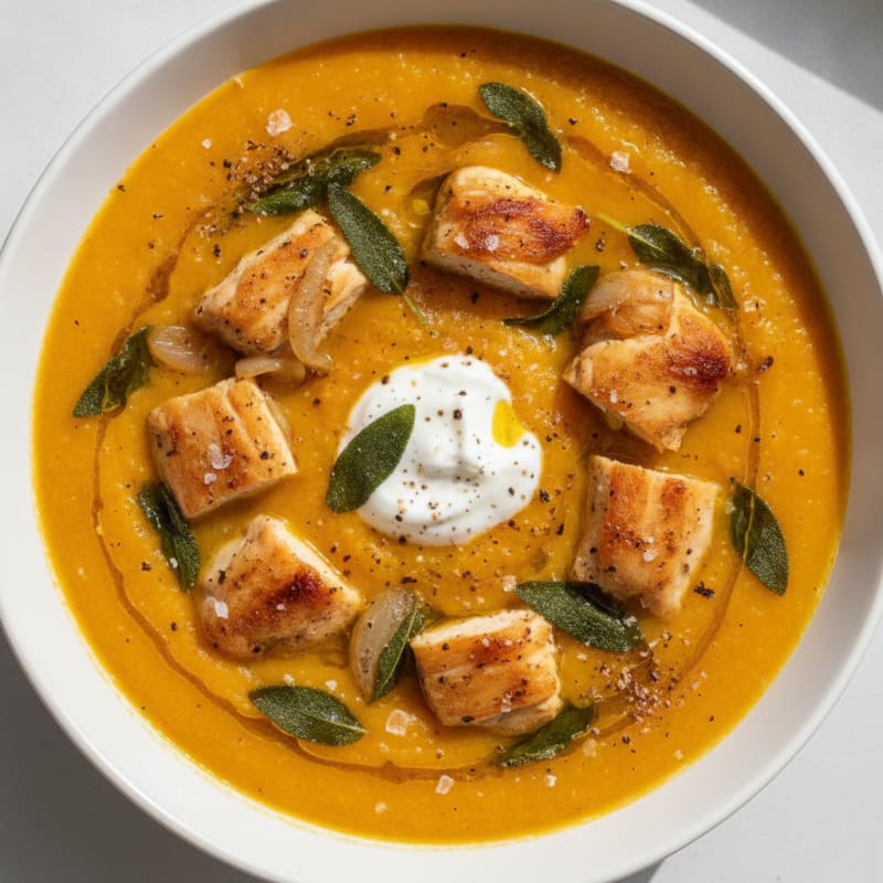 Roasted Pumpkin and Sage Soup