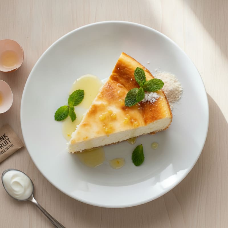 Creamy Greek Yogurt Protein Cheesecake